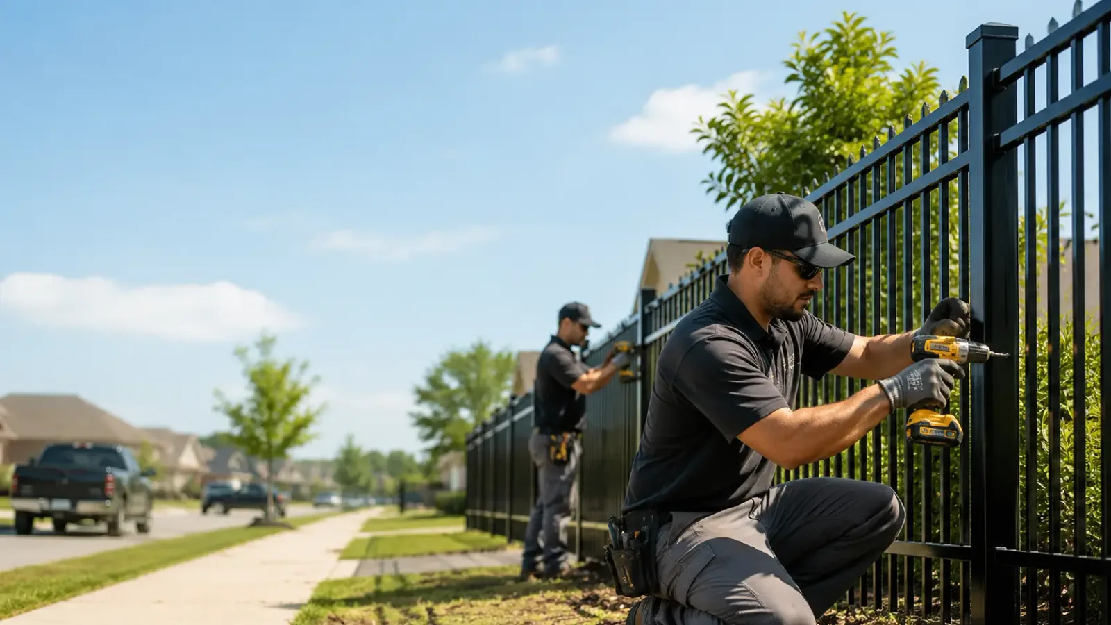 Metal Fence Installation in Groton, MA